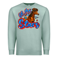 Seafoam oh my stars horse Premium Sweatshirt - Zillion Design Studio