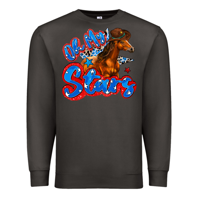 Oh My Stars Horse Premium Sweatshirt by Zillion Design Studio | Teevron