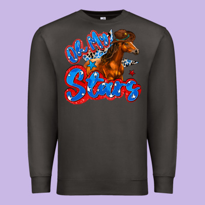 Oh My Stars Horse Premium Sweatshirt Designed By Zillion Design Studio