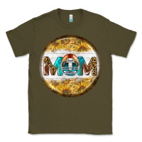 Army Green american football round earrings Classic Tee - BundleAndBundleShop