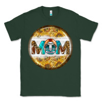 Sports Green american football round earrings Classic Tee - BundleAndBundleShop