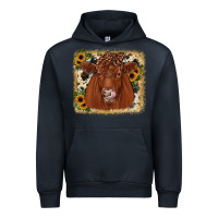 Navy red angus cowhide sunflower Urban Hoodie - JahusDesignShop