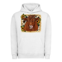 Pigment Lunar Rock red angus cowhide sunflower Urban Hoodie - JahusDesignShop