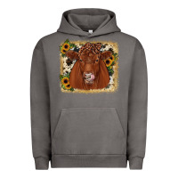 Pigment Tornado red angus cowhide sunflower Urban Hoodie - JahusDesignShop