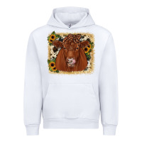 White red angus cowhide sunflower Urban Hoodie - JahusDesignShop