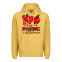 Antique Gold 100 days of making a difference Premium Hoodie - Artiststas