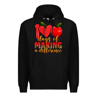 Black 100 days of making a difference Premium Hoodie - Artiststas
