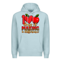 Blue Mist 100 days of making a difference Premium Hoodie - Artiststas