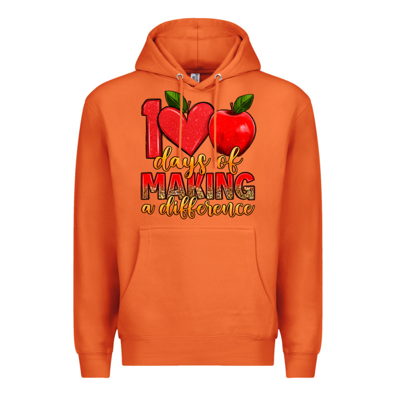 100 Days Of Making A Difference Premium Hoodie by Artiststas | Teevron
