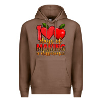 Chestnut 100 days of making a difference Premium Hoodie - Artiststas