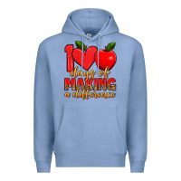 Colony Blue 100 days of making a difference Premium Hoodie - Artiststas