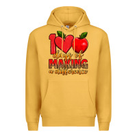 Mustard 100 days of making a difference Premium Hoodie - Artiststas