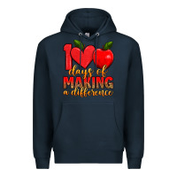 Navy 100 days of making a difference Premium Hoodie - Artiststas