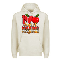 Oatmeal Heather 100 days of making a difference Premium Hoodie - Artiststas