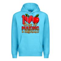Ocean Blue 100 days of making a difference Premium Hoodie - Artiststas