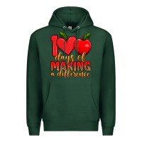 Sports Green 100 days of making a difference Premium Hoodie - Artiststas