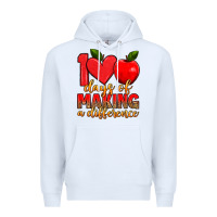White 100 days of making a difference Premium Hoodie - Artiststas