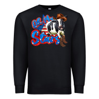 Black oh my stars cow Premium Sweatshirt - Zillion Design Studio