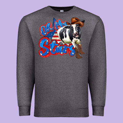 Oh My Stars Cow Premium Sweatshirt Designed By Zillion Design Studio