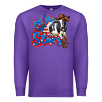 Purple oh my stars cow Premium Sweatshirt - Zillion Design Studio