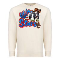 Sandshell oh my stars cow Premium Sweatshirt - Zillion Design Studio