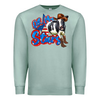 Seafoam oh my stars cow Premium Sweatshirt - Zillion Design Studio