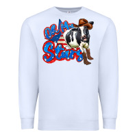 White oh my stars cow Premium Sweatshirt - Zillion Design Studio