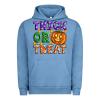 Pigment Pebble Blue Thick Or Treat Urban Hoodie - Artiststas