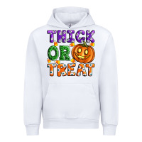 White Thick Or Treat Urban Hoodie - Artiststas