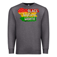Charcoal Heather black history month Premium Sweatshirt - texasbilliewilder