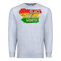Heather Grey black history month Premium Sweatshirt - texasbilliewilder