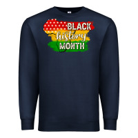 Navy black history month Premium Sweatshirt - texasbilliewilder