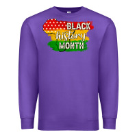 Purple black history month Premium Sweatshirt - texasbilliewilder
