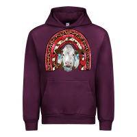 Mauve Wine valentines simmental  rainbow Urban Hoodie - JahusDesignShop