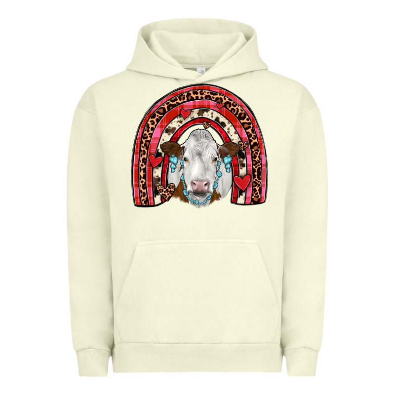 Valentines Simmental  Rainbow Urban Hoodie by JahusDesignShop | Teevron