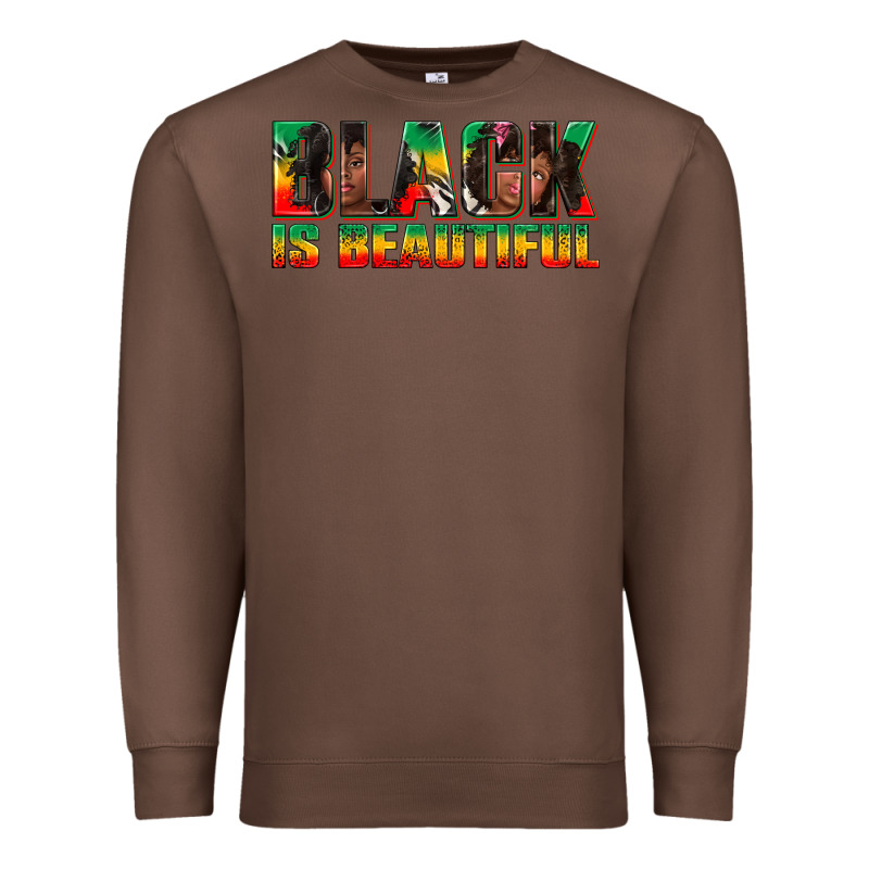Black Is Beautiful Juneteenth Premium Sweatshirt by texasbilliewilder | Teevron