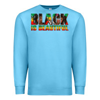 Ocean Blue black is beautiful juneteenth Premium Sweatshirt - texasbilliewilder