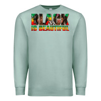 Seafoam black is beautiful juneteenth Premium Sweatshirt - texasbilliewilder