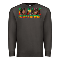 Smoke black is beautiful juneteenth Premium Sweatshirt - texasbilliewilder