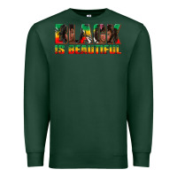 Sports Green black is beautiful juneteenth Premium Sweatshirt - texasbilliewilder