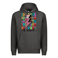Charcoal Heather 100 days of school Premium Hoodie - Artiststas