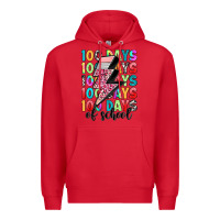 Red 100 days of school Premium Hoodie - Artiststas