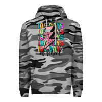 Slate Camo 100 days of school Premium Hoodie - Artiststas