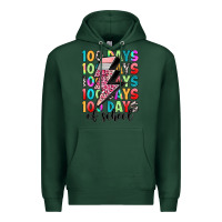 Sports Green 100 days of school Premium Hoodie - Artiststas