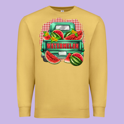 Watermelon Truck Premium Sweatshirt Designed By Zillion Design Studio