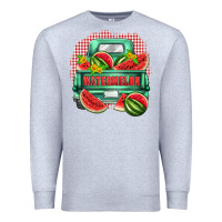 Heather Grey watermelon truck Premium Sweatshirt - Zillion Design Studio