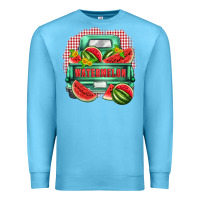 Ocean Blue watermelon truck Premium Sweatshirt - Zillion Design Studio