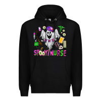 Black spooky nurse Premium Hoodie - AdoDesignShop
