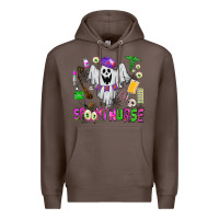 Coffee spooky nurse Premium Hoodie - AdoDesignShop