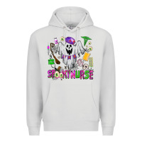 Dove Grey spooky nurse Premium Hoodie - AdoDesignShop